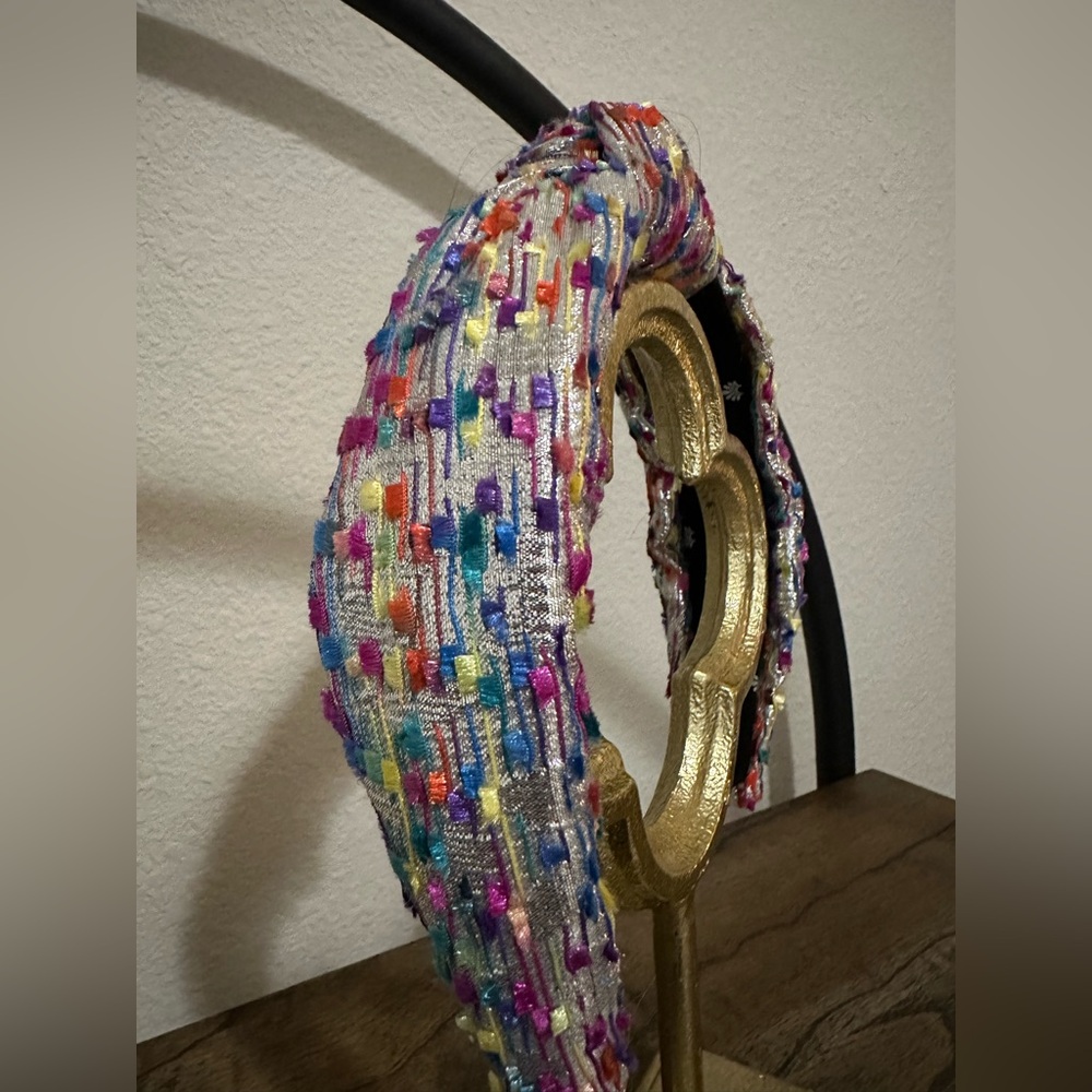 Lele Sadoughi gold Multicolored Fringe Headband!